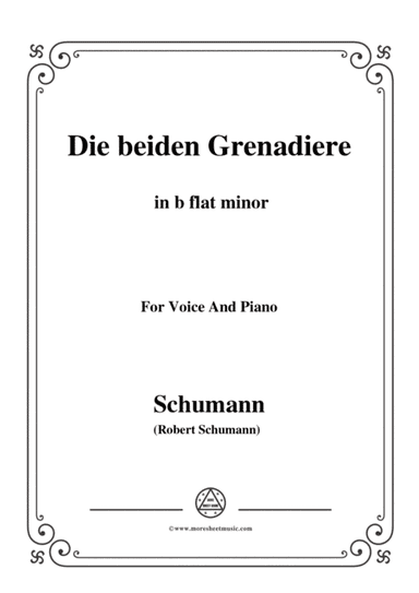 Schumann-Die beiden Grenadiere,in b flat minor,for Voice and Piano (arr. MSM)