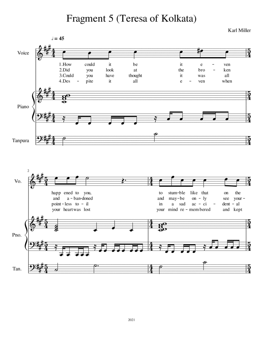 Fragment No. 5 (Teresa of Kolkata)