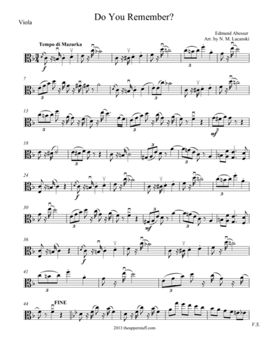 Do You Remember? (arr. Nick Lacanski)