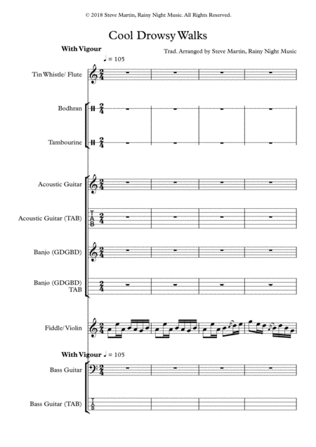 Cool Drowsy Walks (arr. Steve Martin, Rainy Night Music)