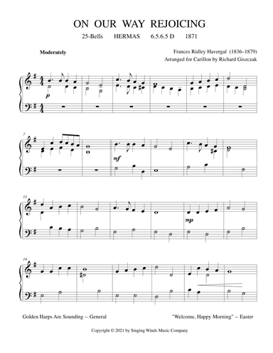 25B.  On Our Way Rejoicing (HERMAS) (arr. Richard Giszczak)