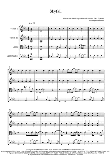 Skyfall (arr. Newolski)