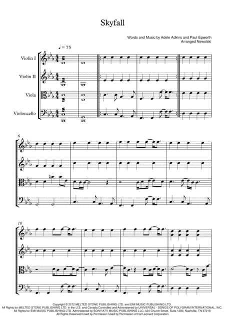 Skyfall (arr. Newolski)