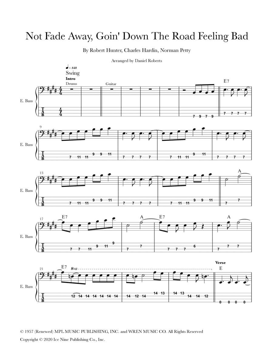 Goin' Down The Road Feeling Bad (arr. Daniel Roberts)