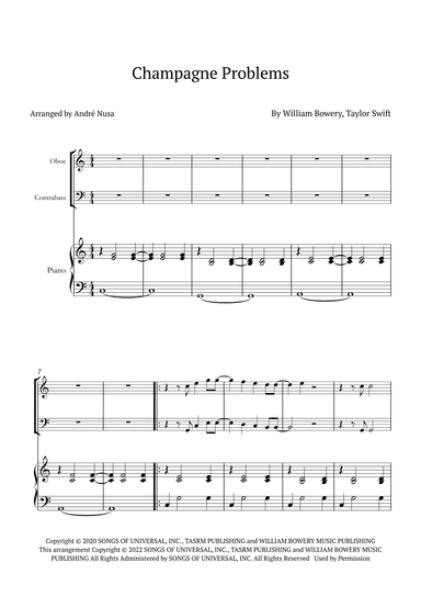 Champagne Problems (arr. André Nusa)