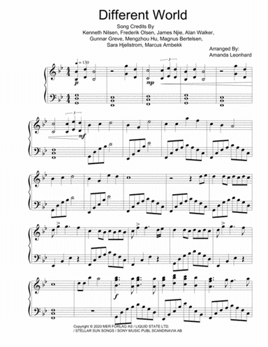 Different World (arr. Amanda Leonhard)