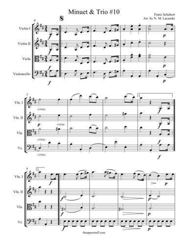 Minuet and Trio #10 (arr. Nick Lacanski)