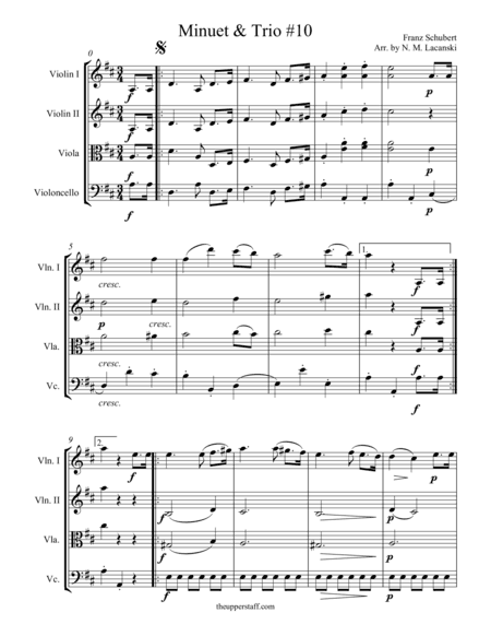 Minuet and Trio #10 (arr. Nick Lacanski)