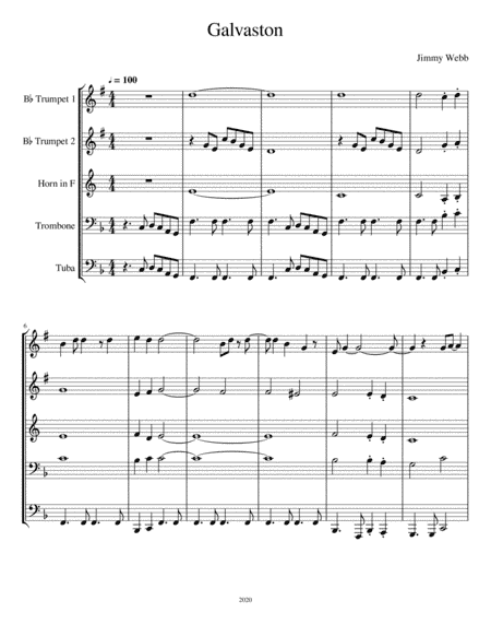 Galveston (arr. Joseph Pugh)
