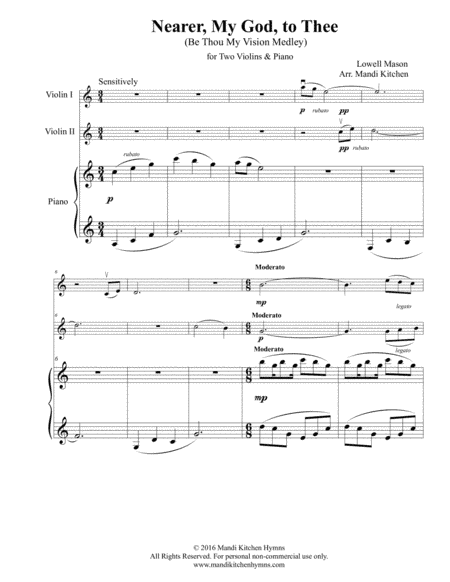 Nearer, My God, To Thee Violin Duet (arr. Mandi Kitchen)