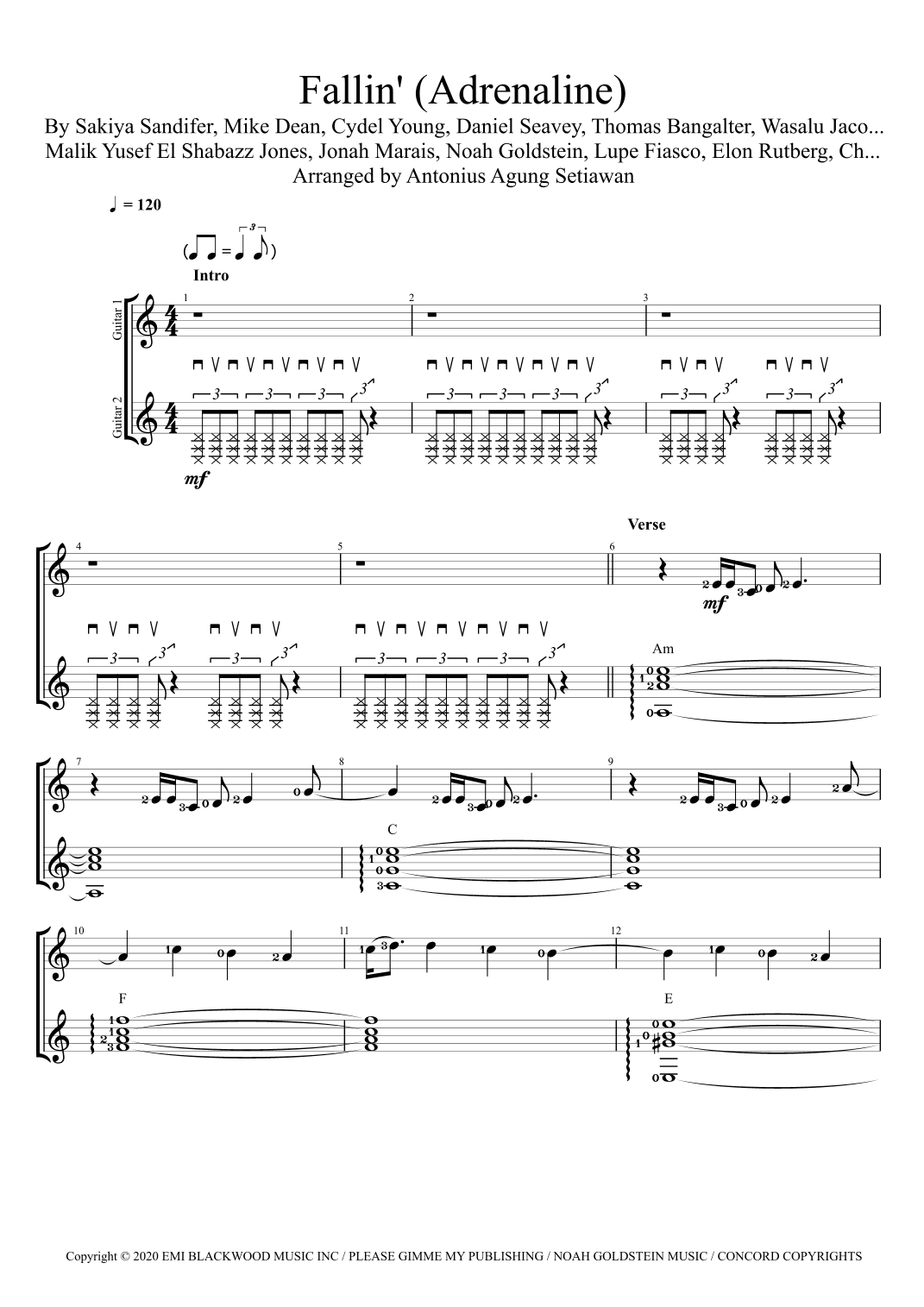 Fallin (arr. Antonius Agung Setiawan)