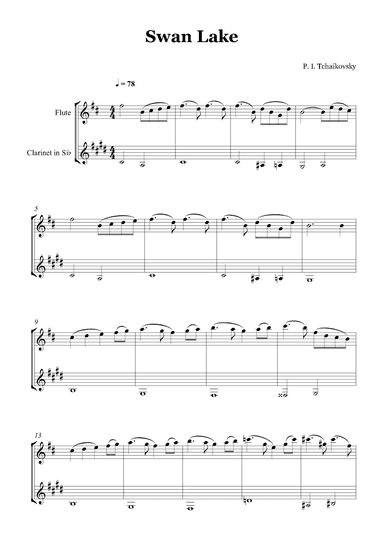 Swan Lake (arr. Gabriel Oliveira)