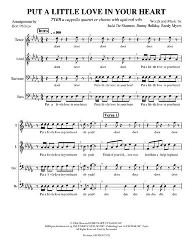 Put A Little Love In Your Heart (arr. Bert Phillips)