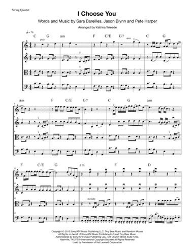 I Choose You (arr. Katrina Wreede)
