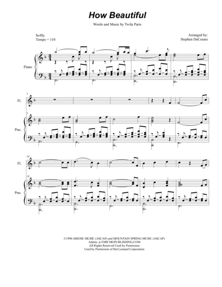 How Beautiful (arr. Stephen DeCesare)