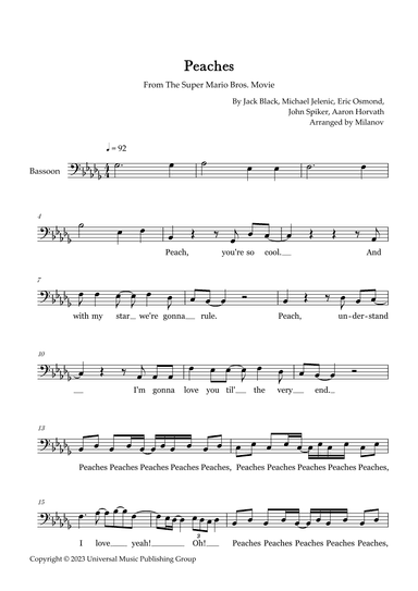 Peaches (arr. Milanov)