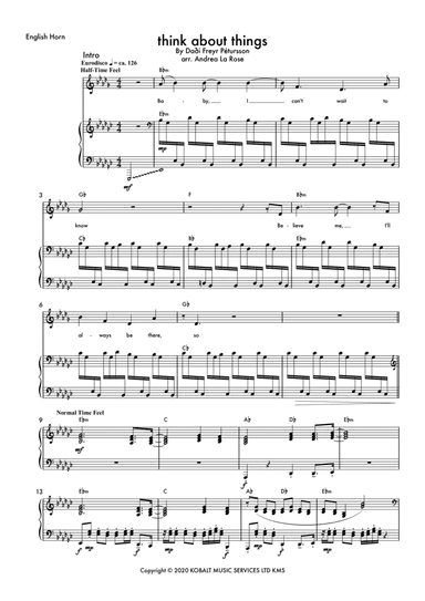 Think About Things (arr. Andrea La Rose)