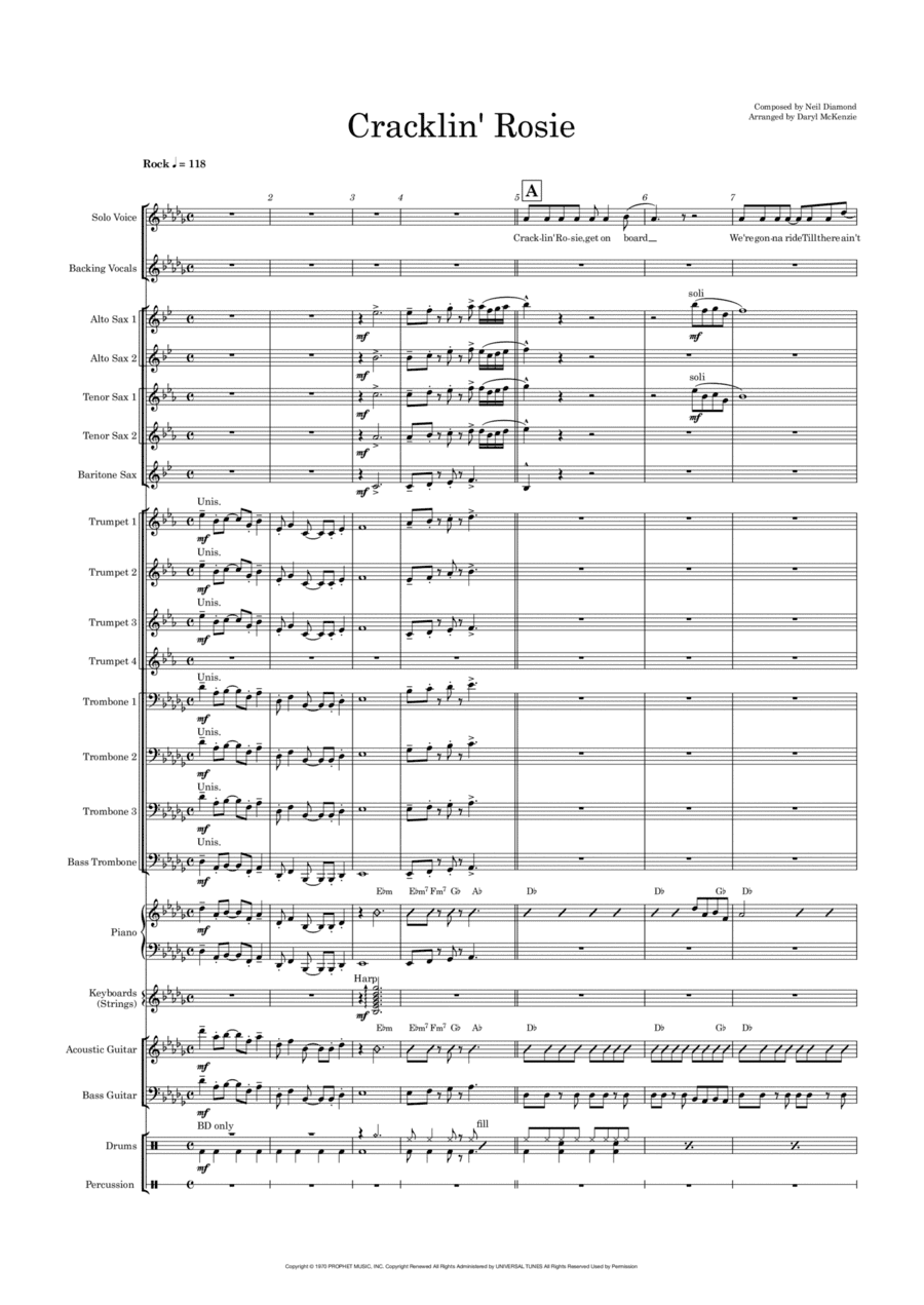 Cracklin' Rosie (arr. Daryl McKenzie)