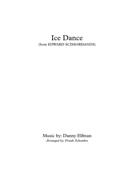 Ice Dance (arr. Frank Schembre)