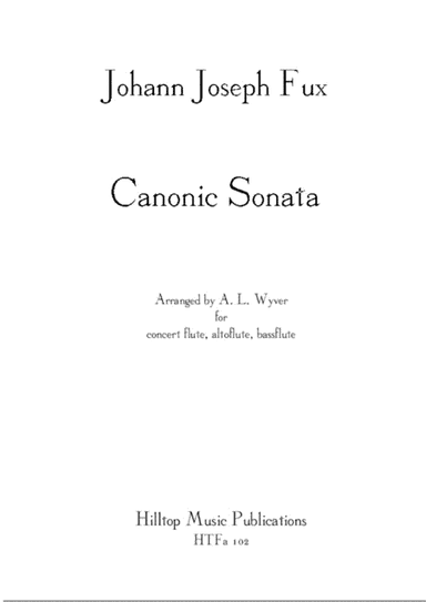 Sonata Canonic arr. 3 unequal flutes (arr. A. L. Wyver)