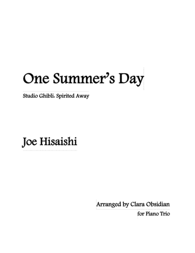 One Summer's Day (arr. Clara Obsidian)