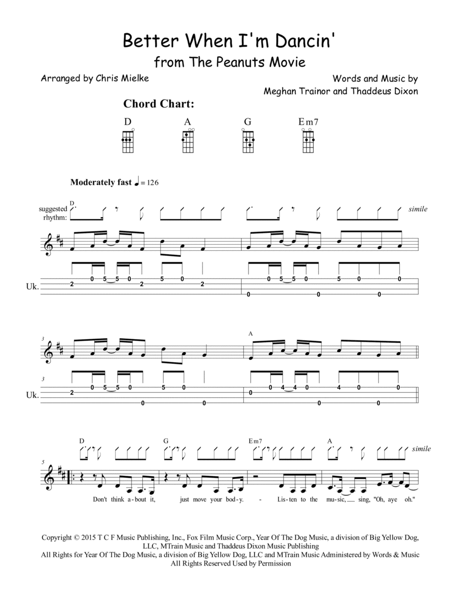 Better When I'm Dancin' (arr. Chris Mielke)