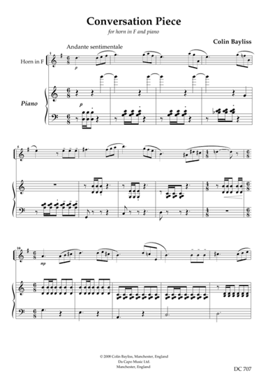 Conversation Piece - for horn in F and piano