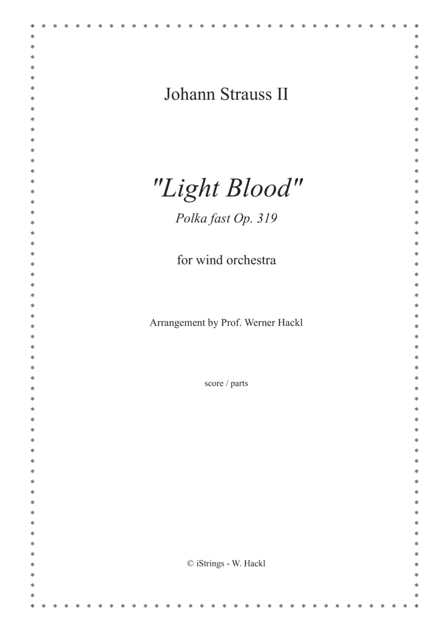 "Light Blood" (Leichtes Blut) Polka fast (arr. Werner Hackl)