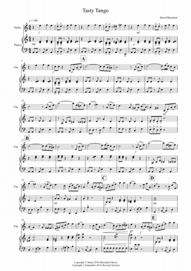 Tasty Tango for Violin and Piano