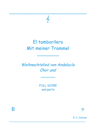 The little drummer boy (El tamborilero) (arr. R. C. Coleman)