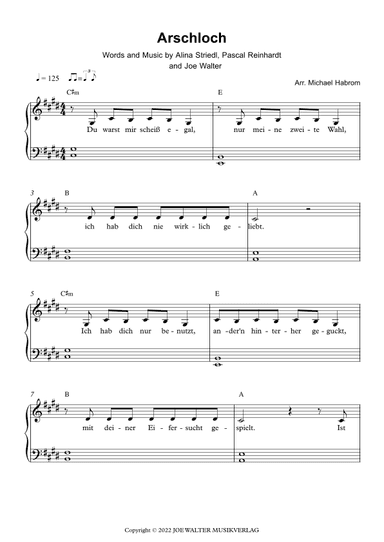 Arschloch (arr. Michael Habrom)