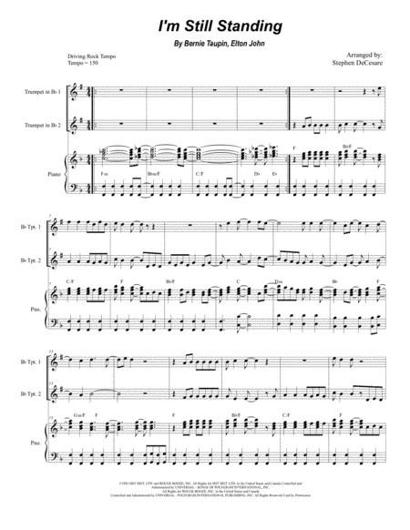 I'm Still Standing (arr. Stephen DeCesare)