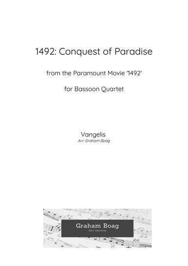 Conquest Of Paradise (arr. Graham Boag)