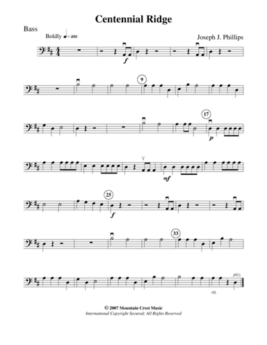 Centennial Ridge-Bass part