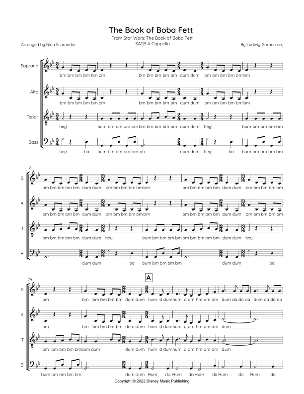 The Book Of Boba Fett Main Title Theme (arr. Nina Schroeder)
