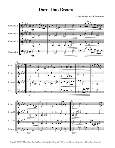 Darn That Dream (arr. Jennifer Brummett)