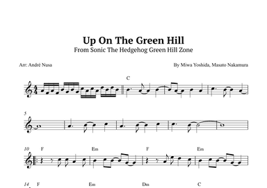 Up On The Green Hill From Sonic The Hedgehog Green Hill Zone (arr. André Nusa)