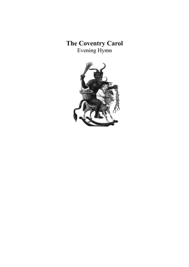 The Coventry Carol (arr. Christopher Palucsis)