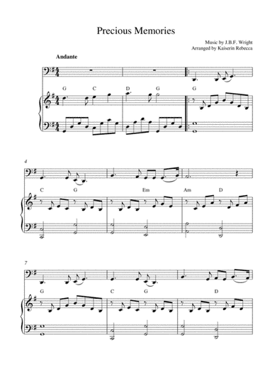 Precious Memories (arr. Kaiserin Rebecca)