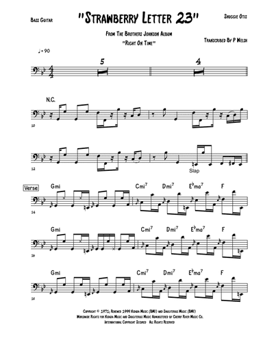Strawberry Letter 23 (arr. Accubass)