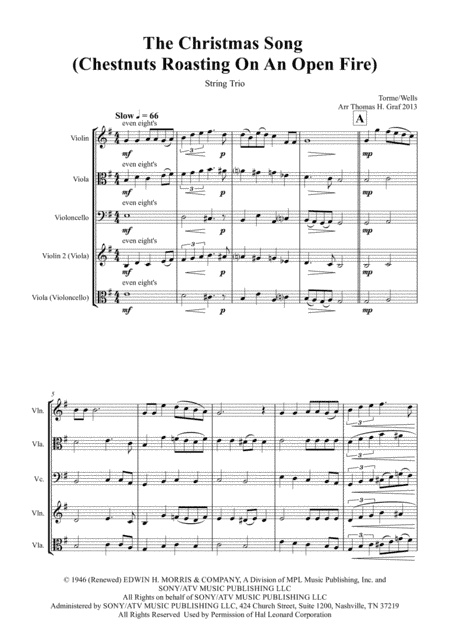The Christmas Song (Chestnuts Roasting On An Open Fire) (arr. Thomas H. Graf)