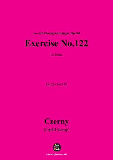 C. Czerny-Exercise No.122,Op.261 No.122 (arr. OSM Press)