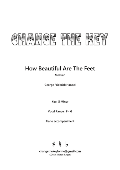 How beautiful are the feet - G Minor (arr. Sharyn Rogers)