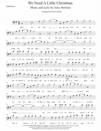 We Need A Little Christmas (arr. Kevin Busse)