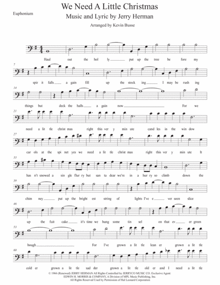 We Need A Little Christmas (arr. Kevin Busse)