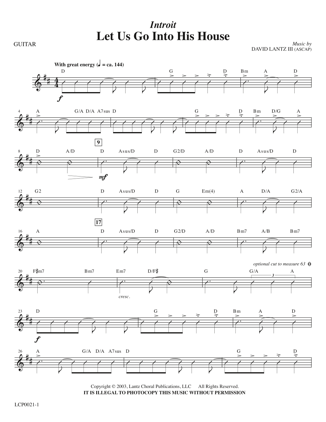 Introit and Benediction