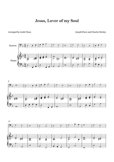 Jesus, Lover of my Soul (arr. André Nusa)