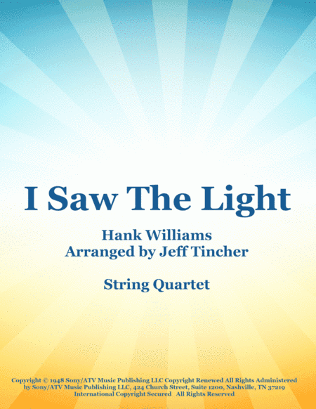 I Saw The Light (arr. Jeff Tincher)