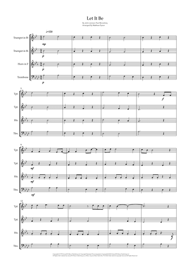Let It Be (arr. Matthew pyeon)