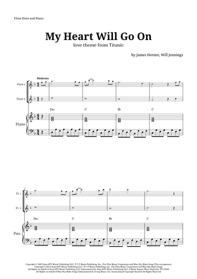 My Heart Will Go On (love Theme From 'titanic') (arr. Langanho)